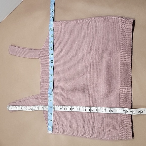 Cato, Dusty Rose, Size M, Knit Tank / Sleeveless Top, Cropped with Finished Hem - Picture 6 of 8